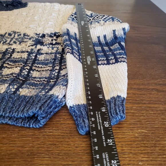 Vtg 90s Era Cable Knit Chenille Crewneck PomPom Sweater Women's S/M Collectible - Picture 4 of 15